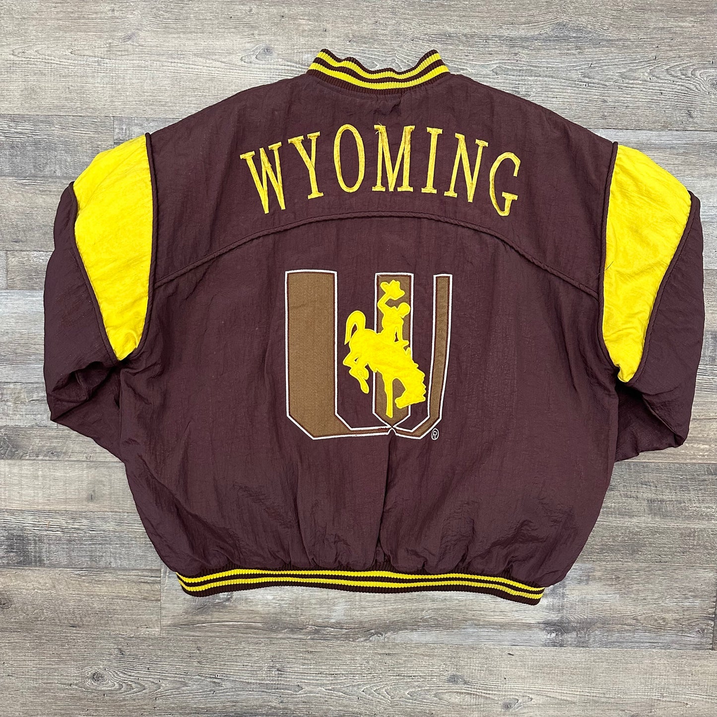 Vintage Wyoming Cowboys Nutmeg Jacket XL