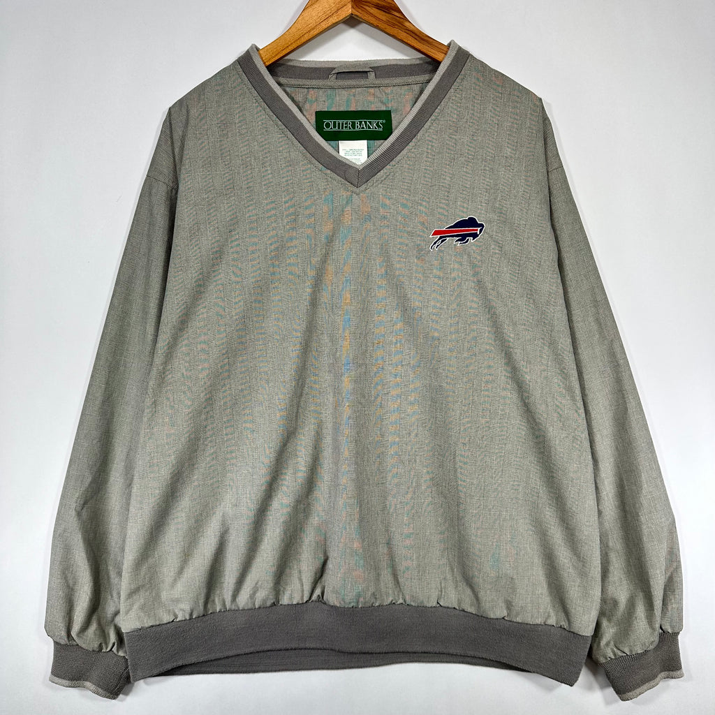 Vintage Buffalo Bills Plaid Pullover Windbreaker Jacket Large