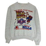 Vintage Buffalo Bills Back To The Super Bowl Cartoon Crewneck Sweatshirt Medium