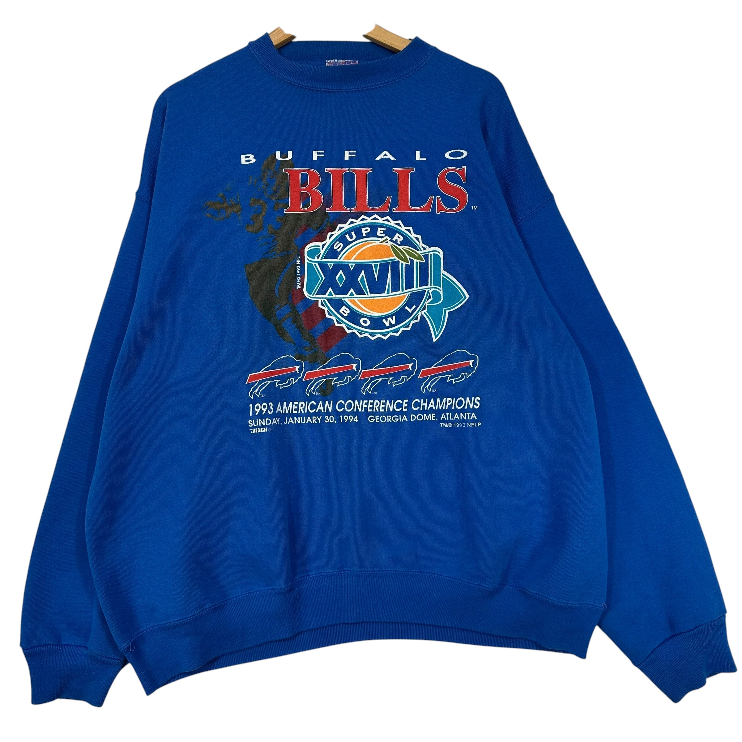 Vintage Buffalo Bills 1993 AFC Champs Crewneck Sweatshirt XL