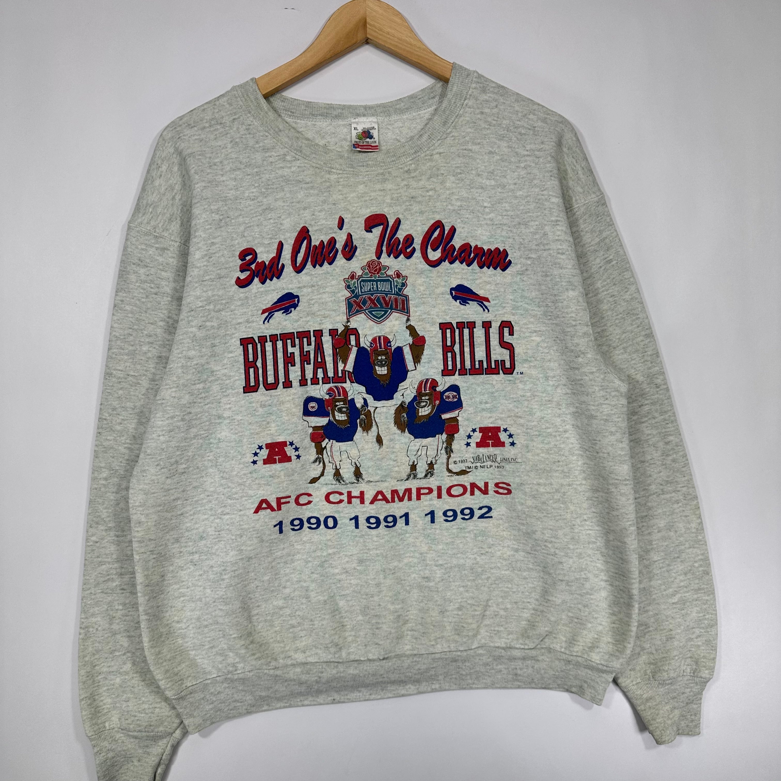 Vintage Buffalo Bills 1992 AFC Champs Crewneck Sweatshirt XL