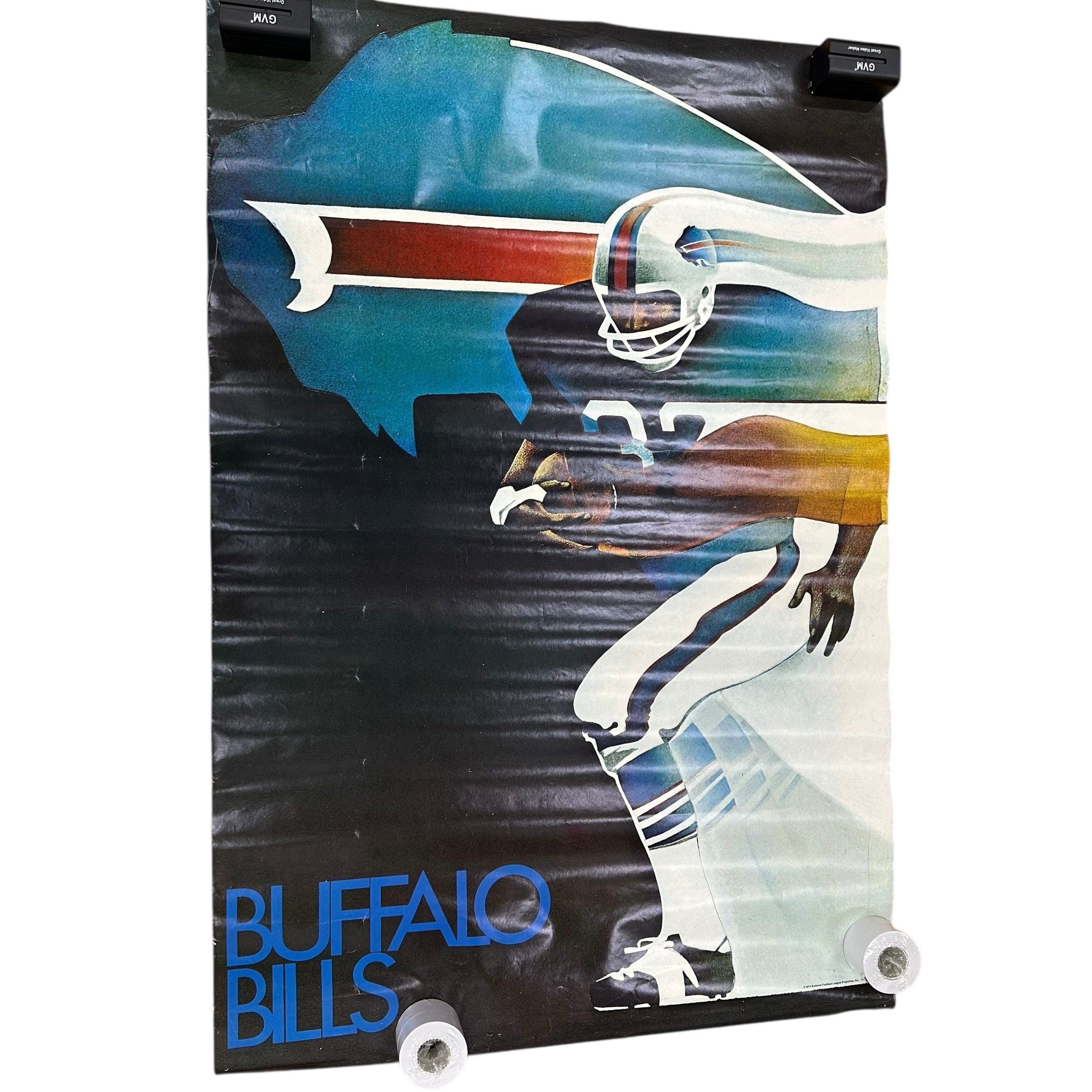 Vintage Buffalo Bills Poster 1974 OJ Simpson