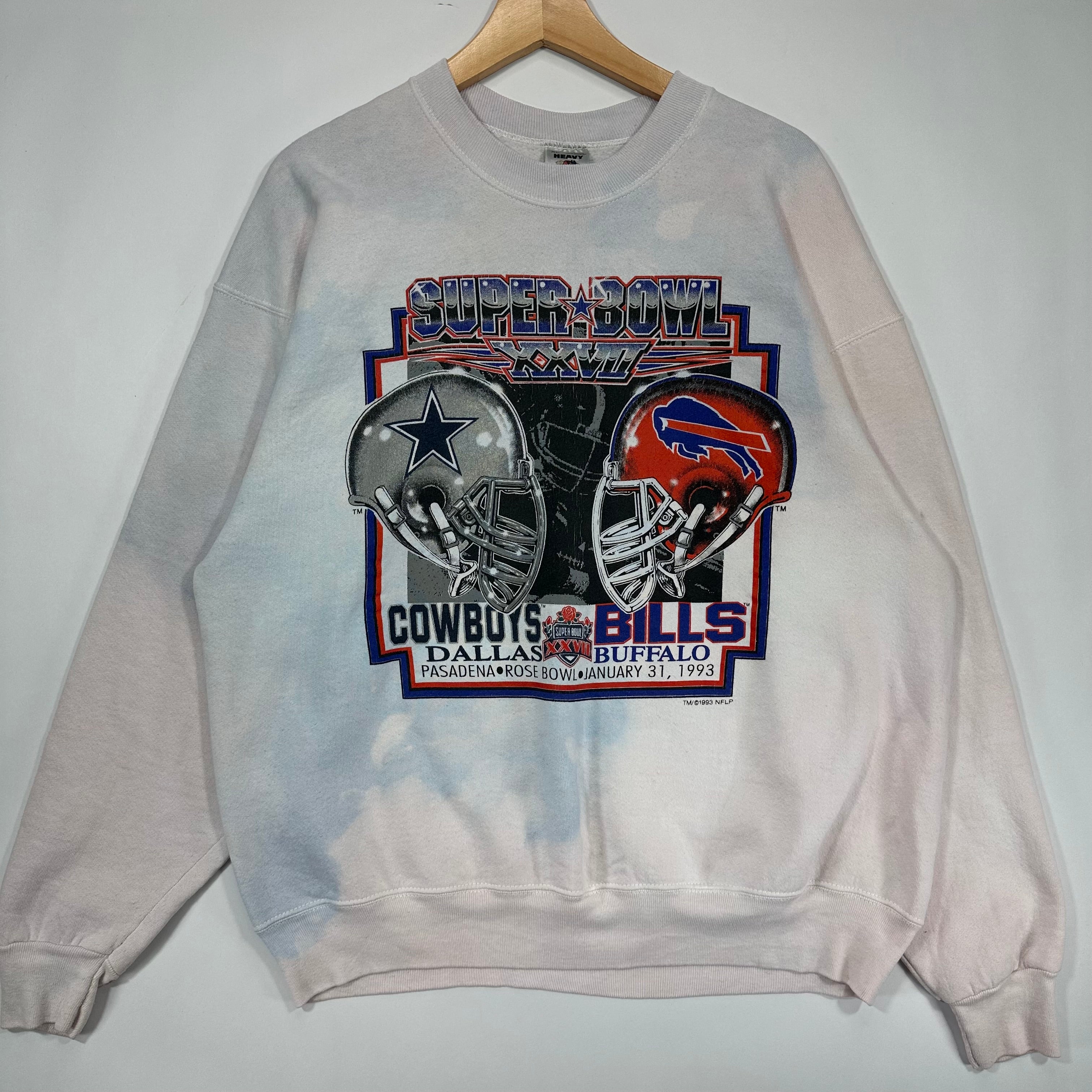 Vintage Buffalo Bills Dallas Cowboys 1993 Super Bowl Crewneck Sweatshirt XL