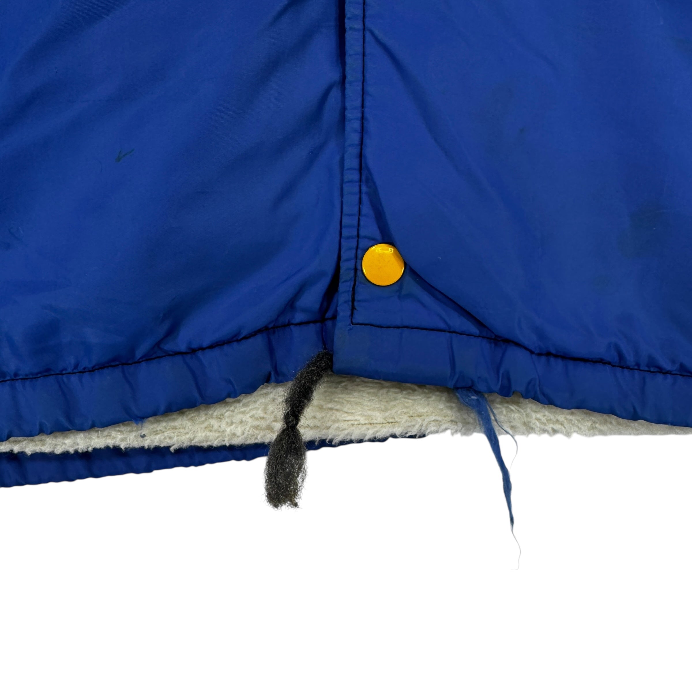 Vintage Buffalo Sabres Fur-Lined Button Up Jacket Large