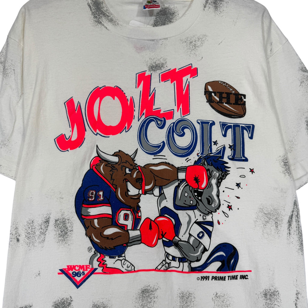 Vintage Buffalo Bills Jolt the Colt All Over Print Shirt Large
