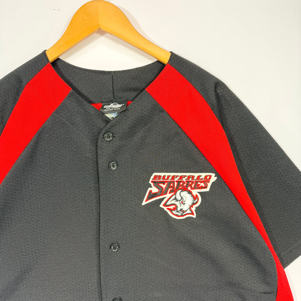 Vintage Buffalo Sabres Baseball Jersey Shirt XL