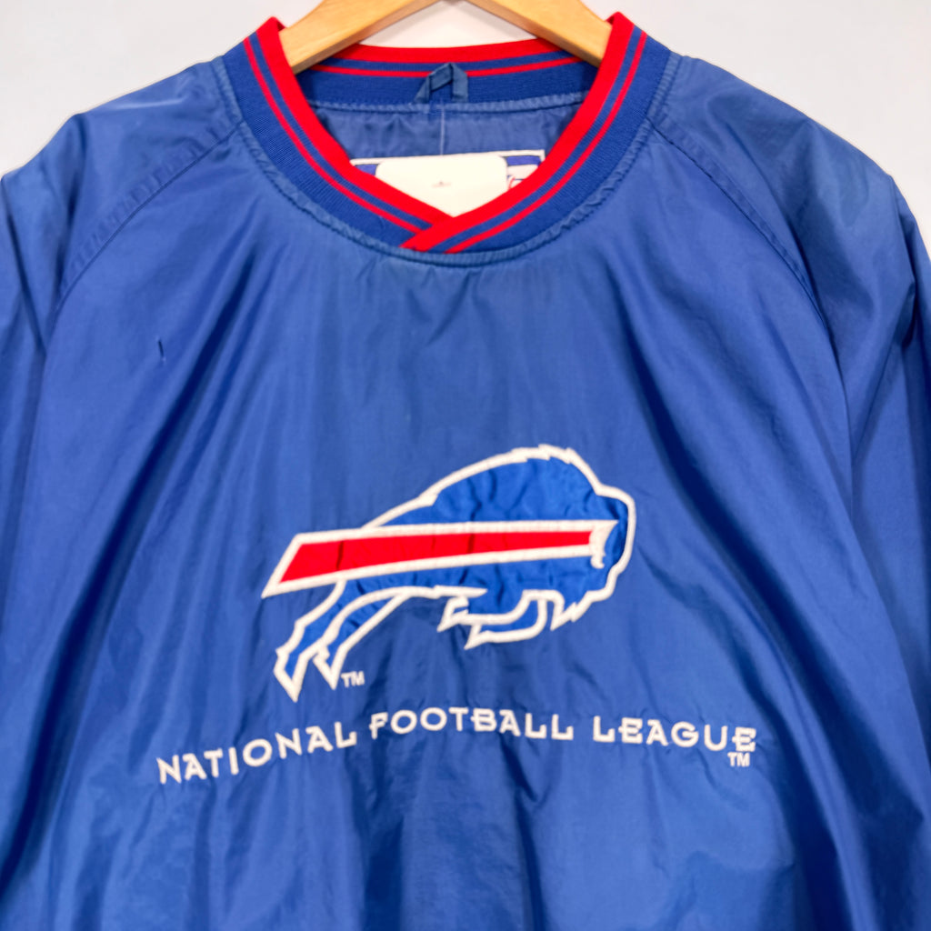 Vintage Buffalo Bills Pullover Windbreaker Jacket Large