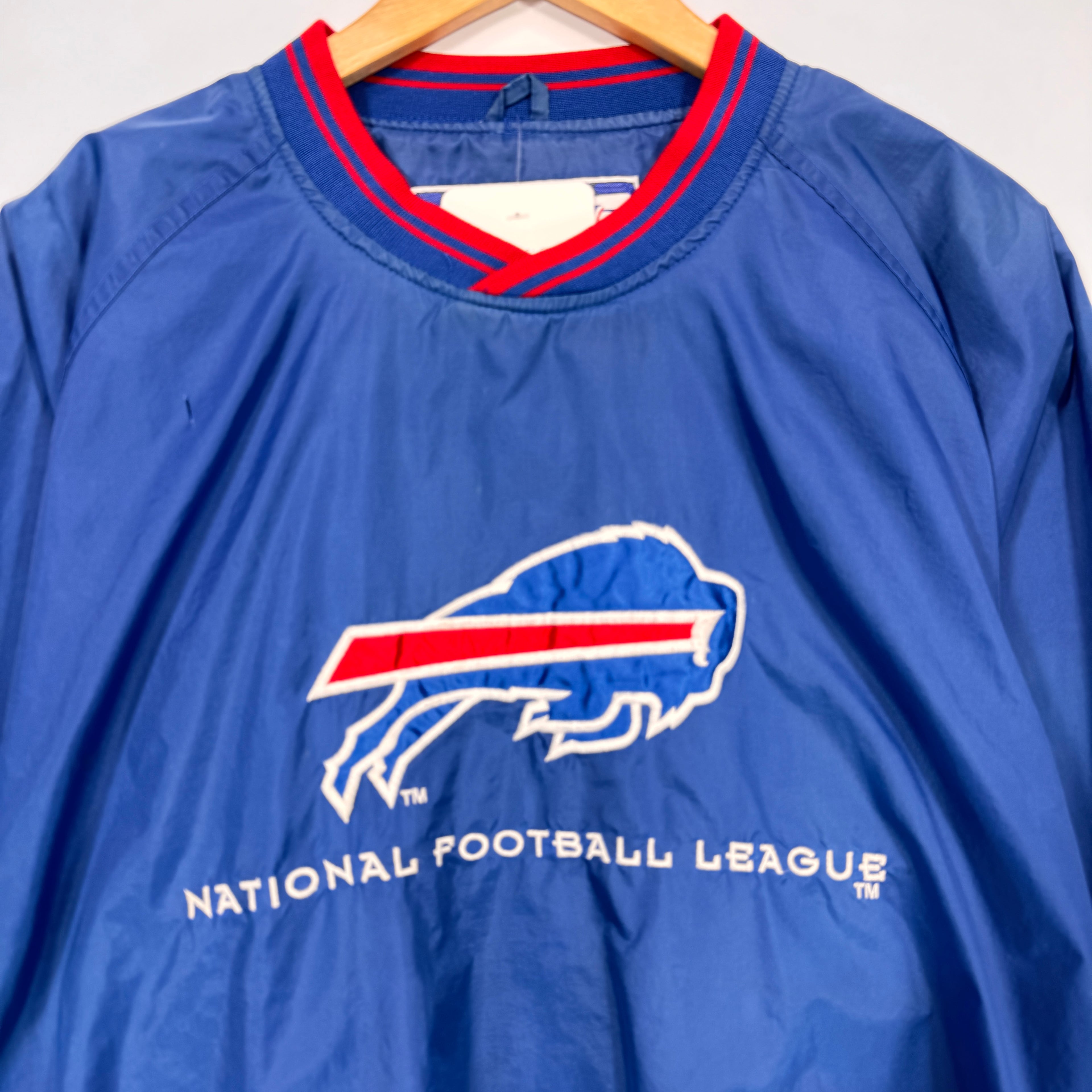 Vintage Buffalo Bills Pullover Windbreaker Jacket Large