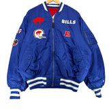 Buffalo Bills New Era Reversible Satin Bomber Jacket XXL