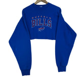 Vintage Buffalo Bills Cropped Crewneck Sweatshirt XL