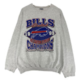 Vintage Buffalo Bills 1995 AFC East Champs Crewneck Sweatshirt XL