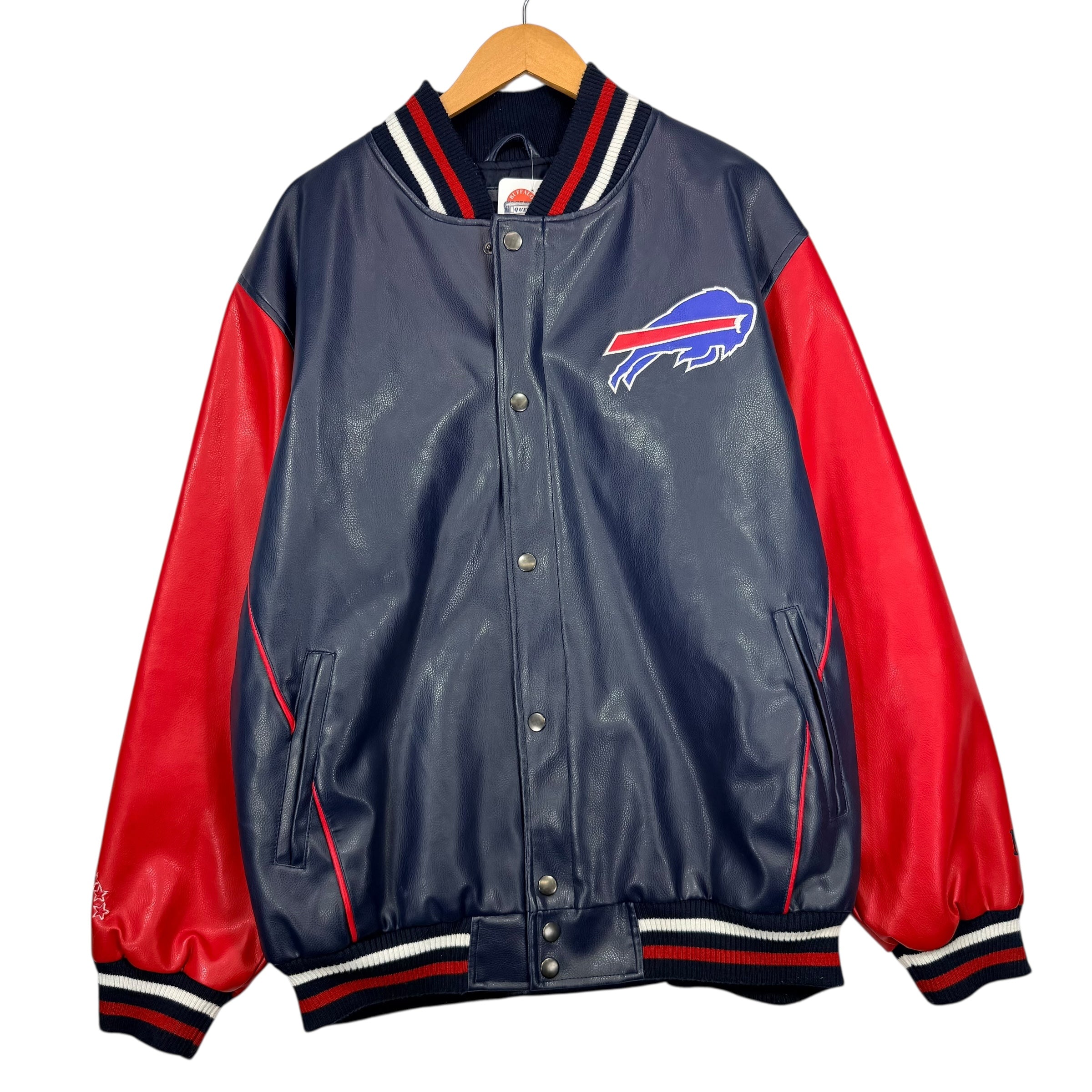 Vintage Buffalo Bills Vegan Leather Jacket XL