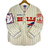 Vintage Buffalo Bills E-Sleep Pin Stripe Shirt XL