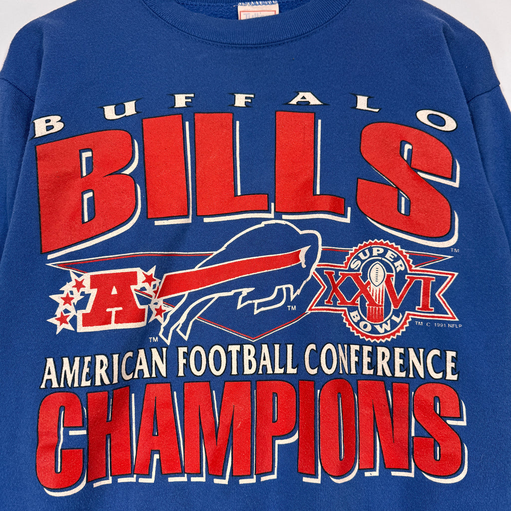 Vintage Buffalo Bills AFC Champions Crewneck Sweatshirt Small