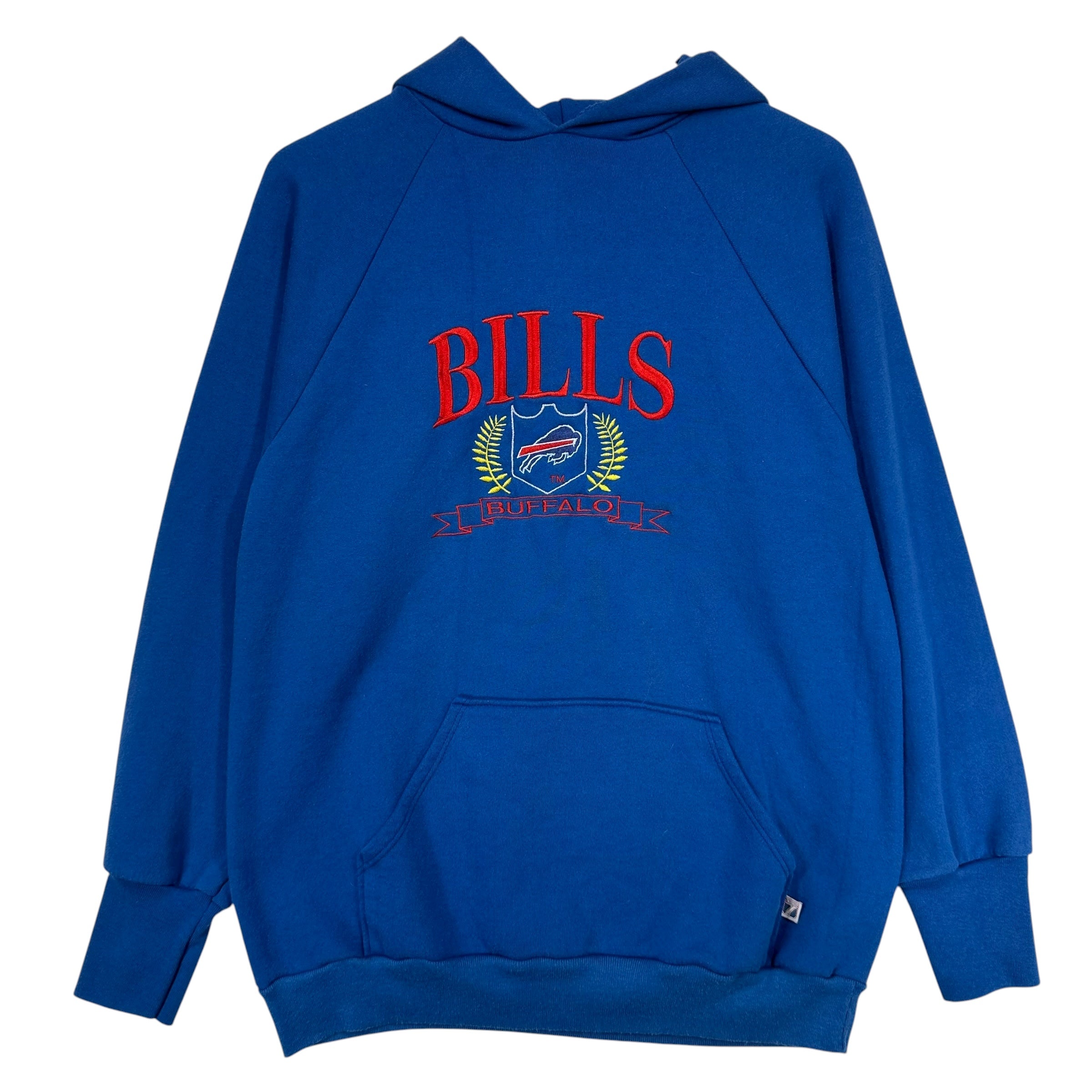 Vintage Buffalo Bills Embroidered Hoodie Sweatshirt Large