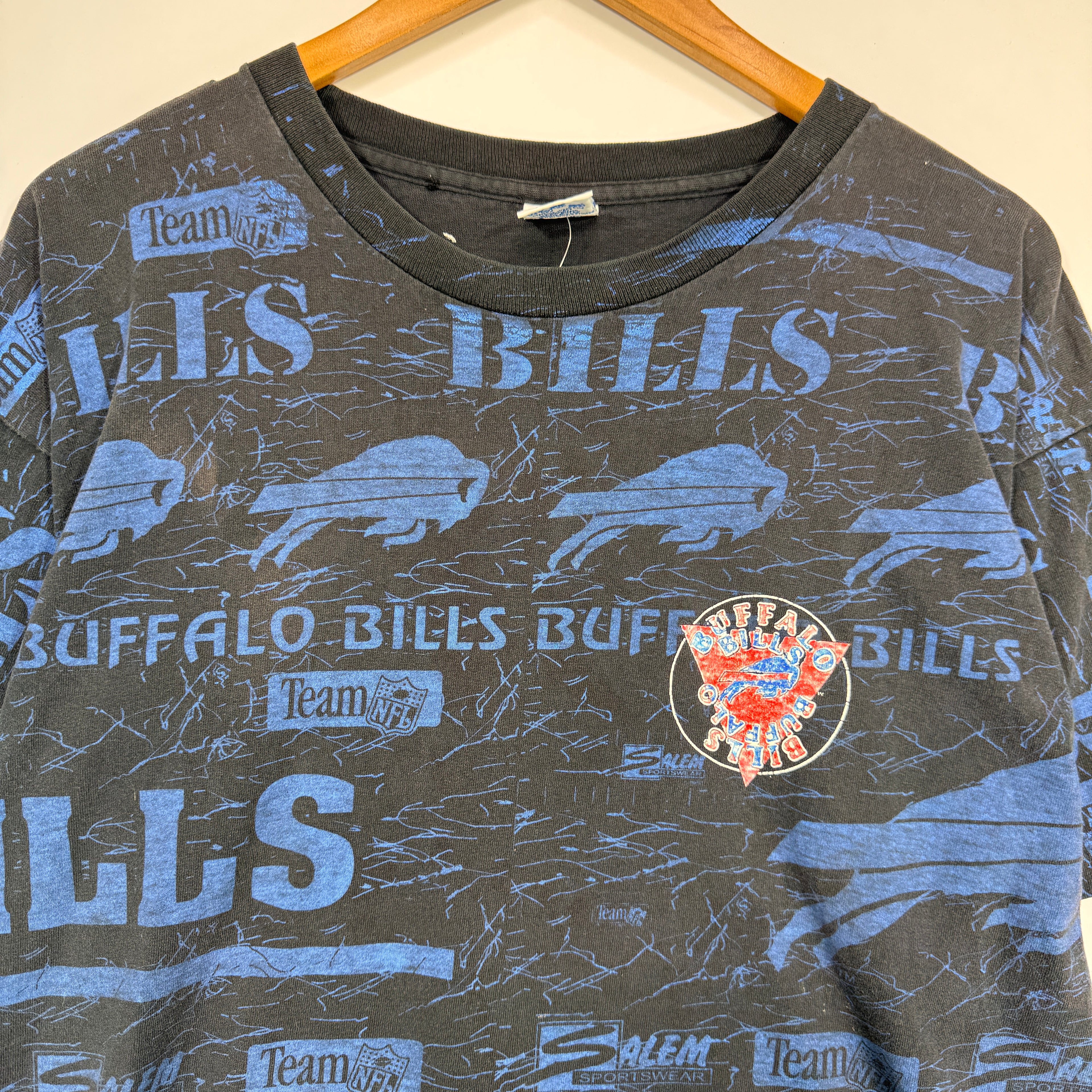 Vintage Buffalo Bills All Over Print Shirt XL