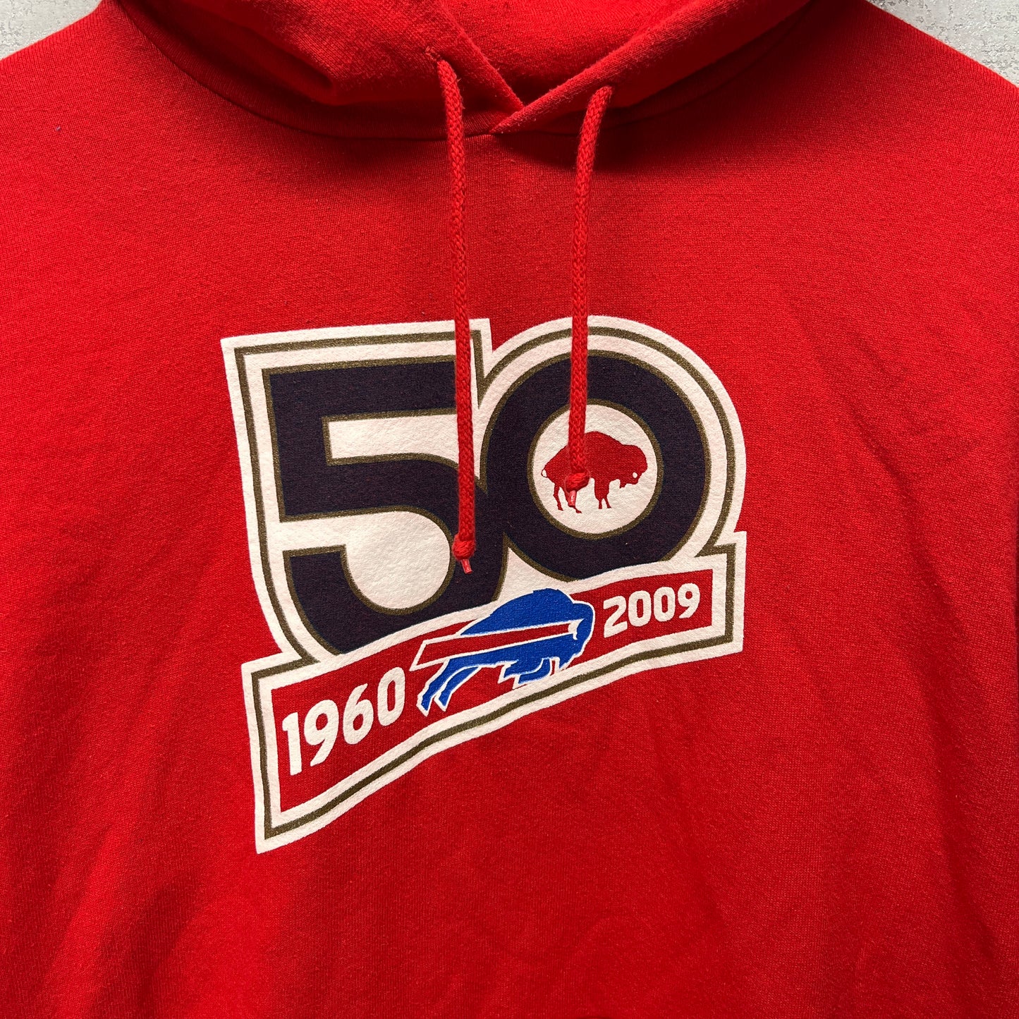 2009 Buffalo Bills 50th Anniversary Hoodie Sweatshirt Medium