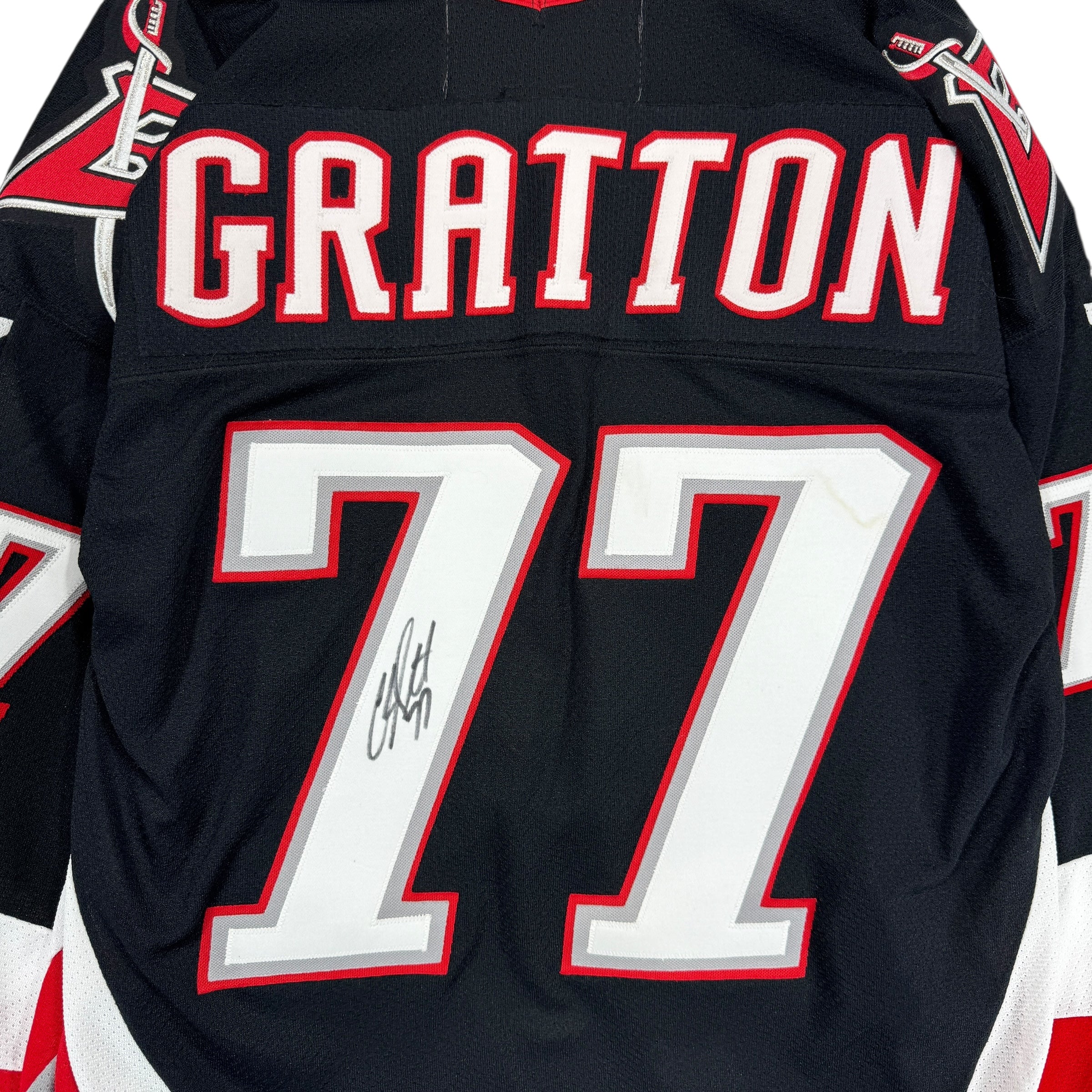 Vintage Buffalo Sabres Chris Gratton Jersey Shirt Medium