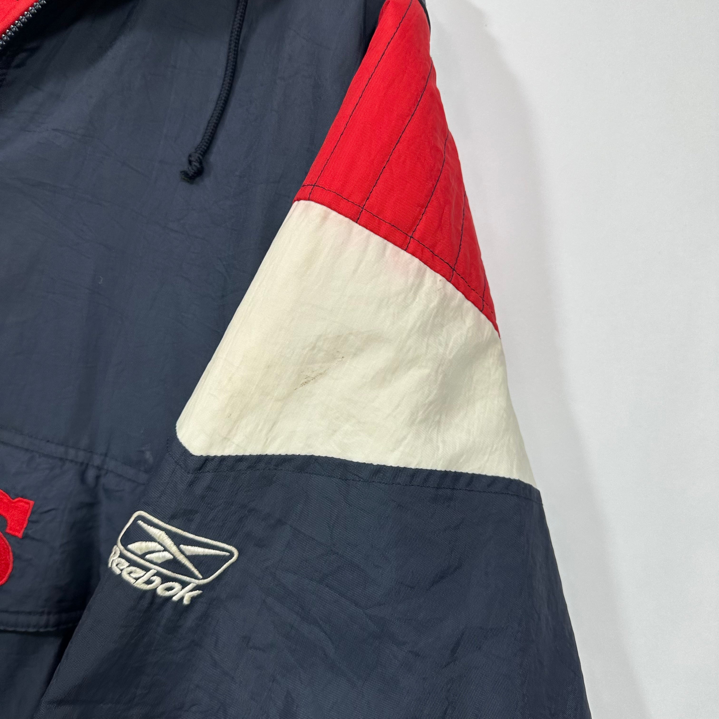 Vintage Buffalo Bills Pullover Puffer Jacket Large