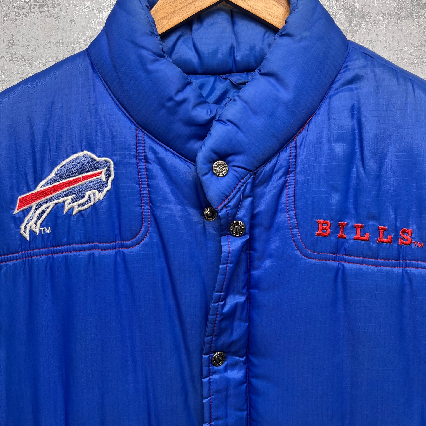 Vintage Buffalo Bills Puffer Vest Jacket XL