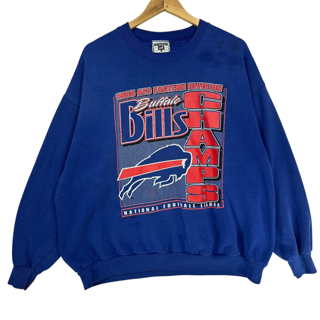 Vintage Buffalo Bills 1995 Division Champs Crewneck Sweatshirt XL