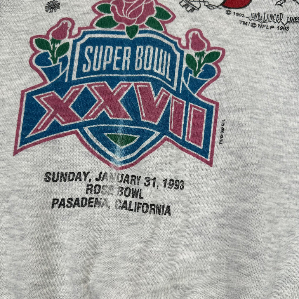 Vintage Buffalo Bills Dallas Cowboys 1993 Super Bowl Crewneck Sweatshirt Large