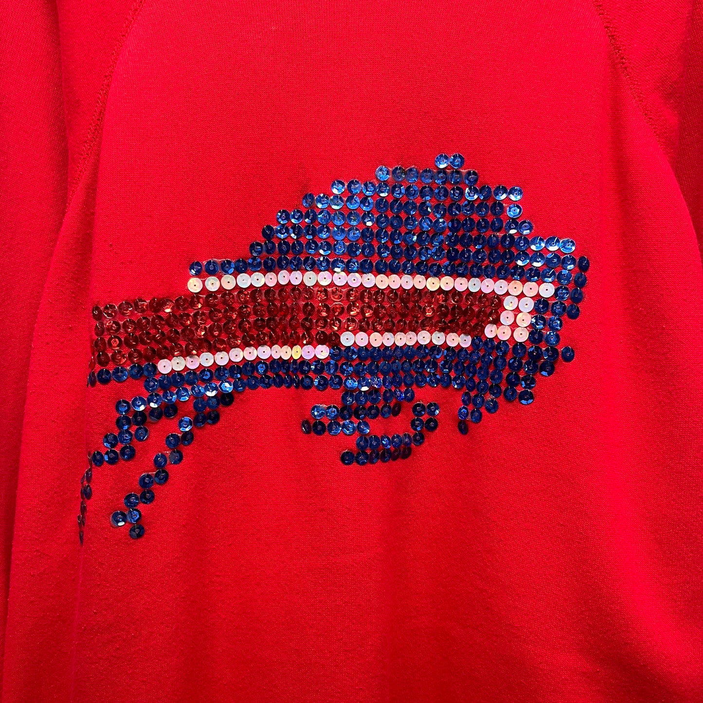 Vintage Buffalo Bills Bedazzled Logo Crewneck Sweatshirt XL