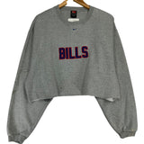 Vintage Buffalo Bills Cropped Nike Crewneck Sweatshirt Large