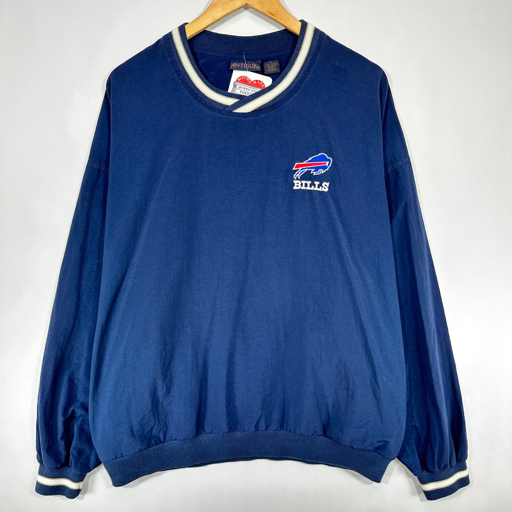 Vintage Buffalo Bills Pullover Windbreaker Jacket Large