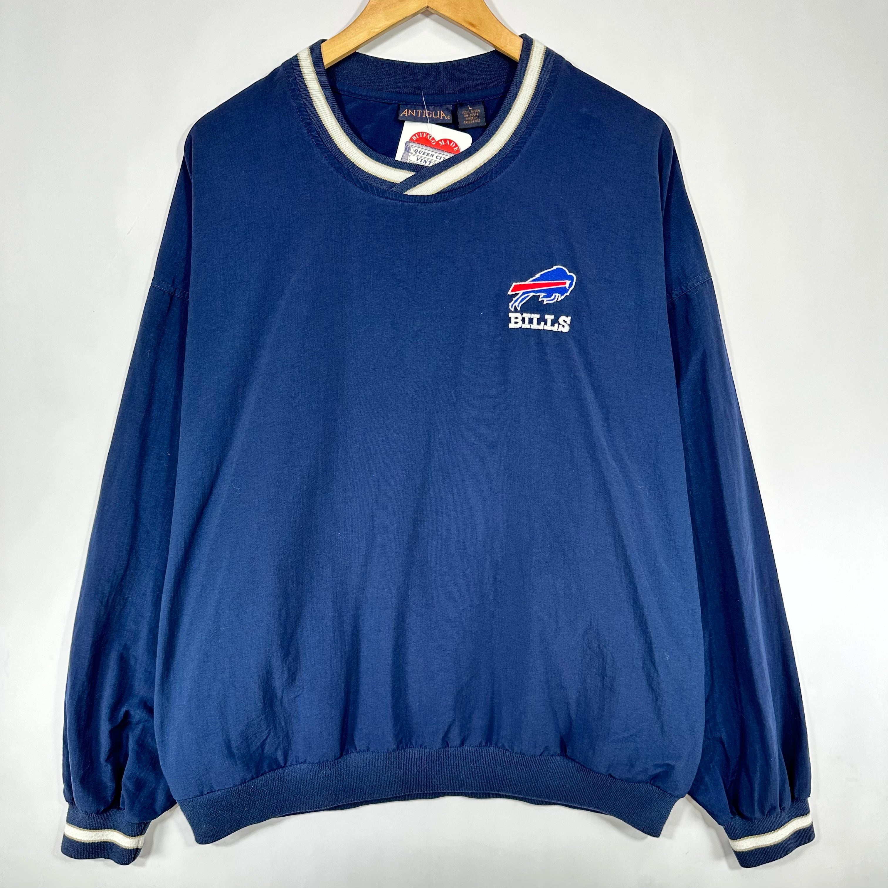 Vintage Buffalo Bills Pullover Windbreaker Jacket Large