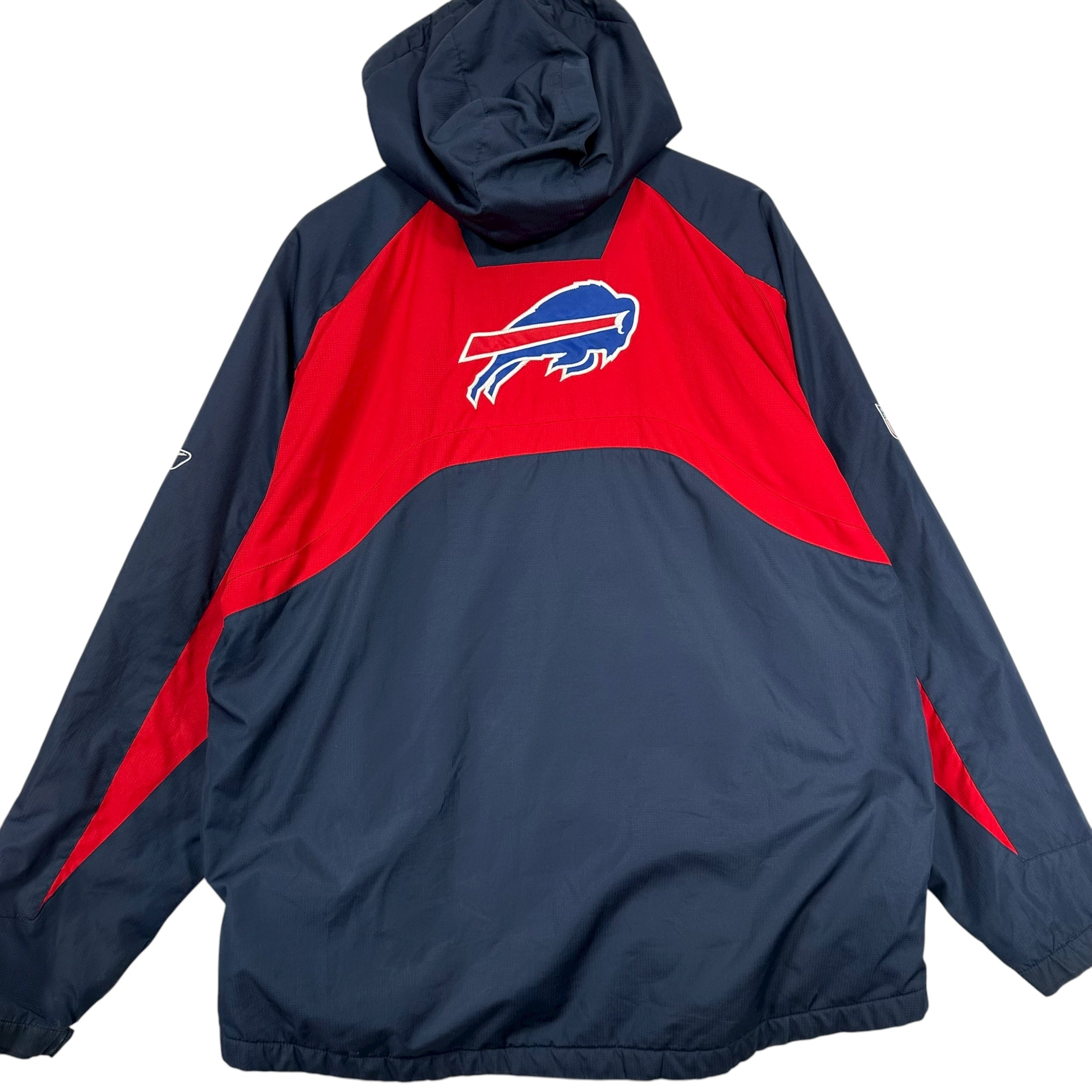 Vintage Buffalo Bills Fleece Lined Windbreaker Jacket Large
