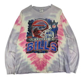 Vintage Buffalo Bills Tie Dye Long Sleeve Shirt XL