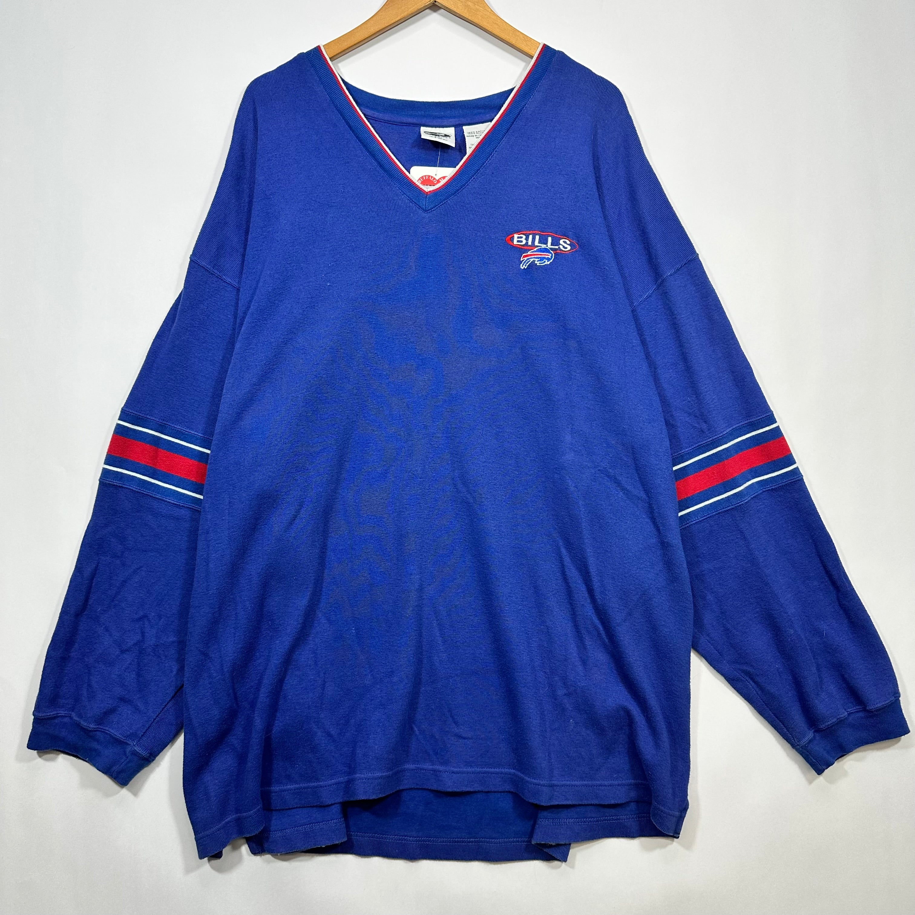 Vintage Buffalo Bills V-Neck Sweatshirt XXXL
