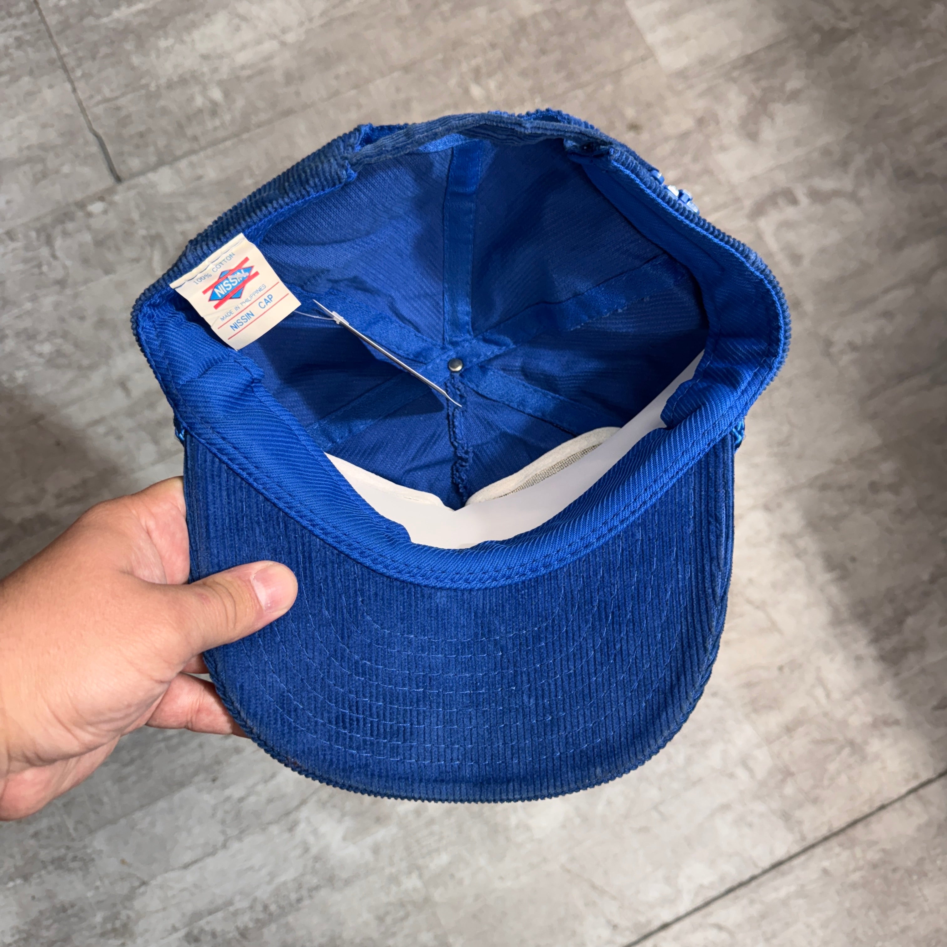 Vintage Buffalo Bills Corduroy Zipper Back Hat