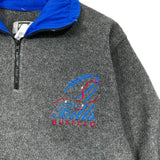 Vintage Buffalo Bills 1/4 Zip Fleece Sweatshirt Small