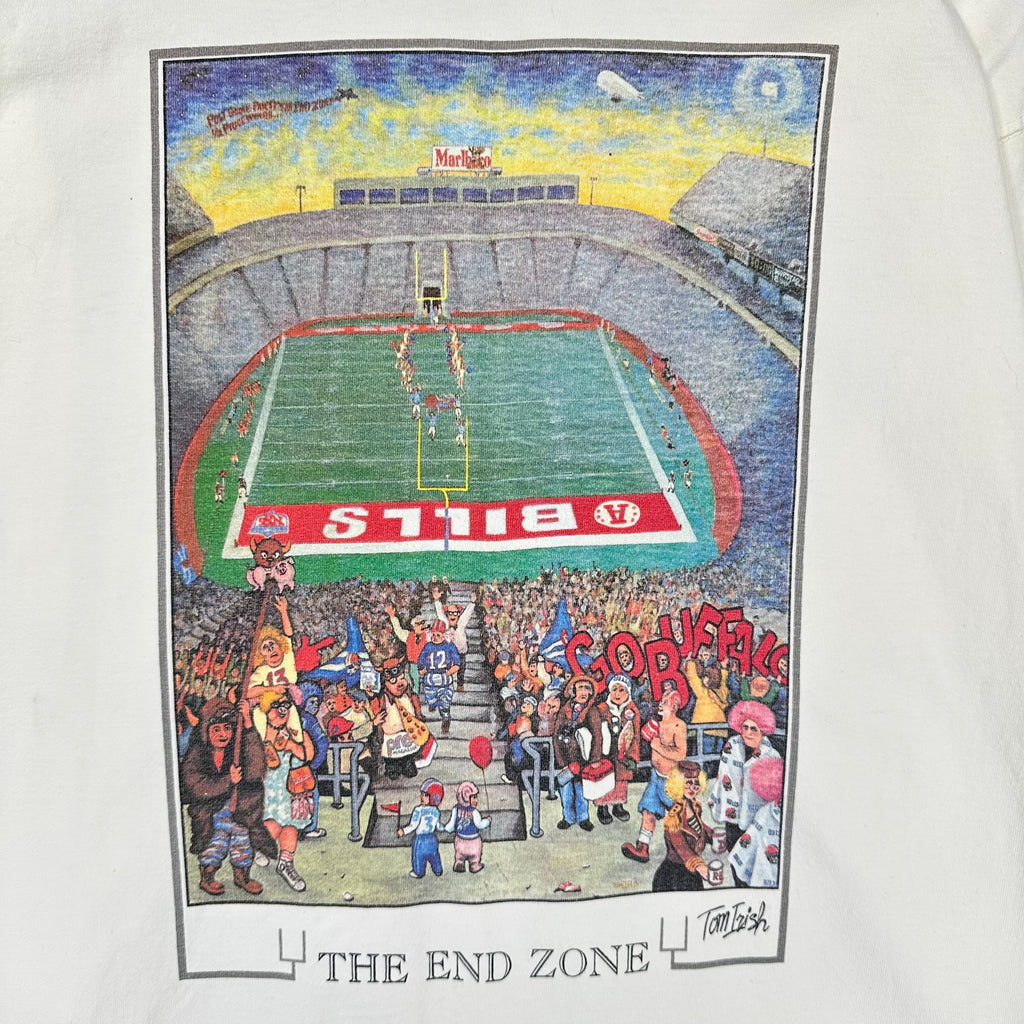 Vintage Buffalo Bills The End Zone Art Long Sleeve Shirt Large