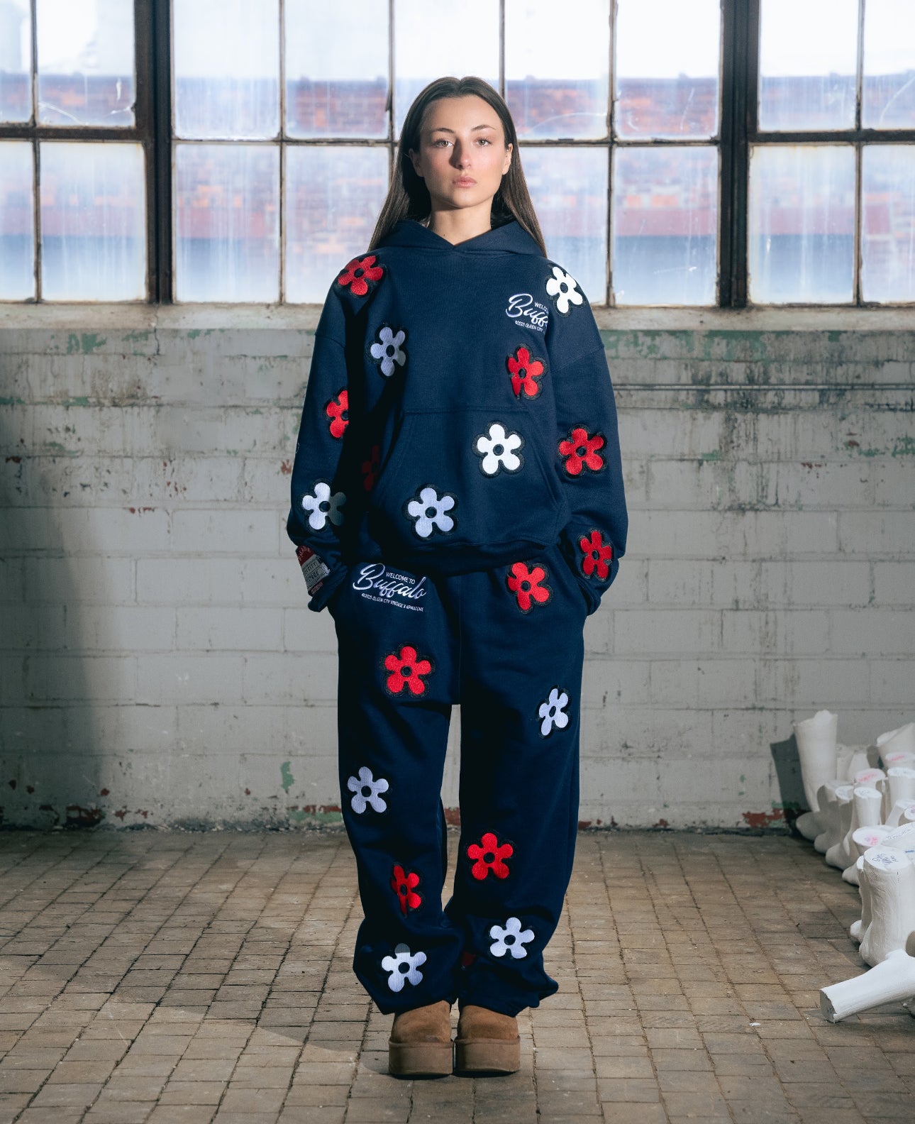 QCV Exclusive x KP MADE ME “WELCOME TO BUFFALO” Embroidered Hoodie Sweatshirt