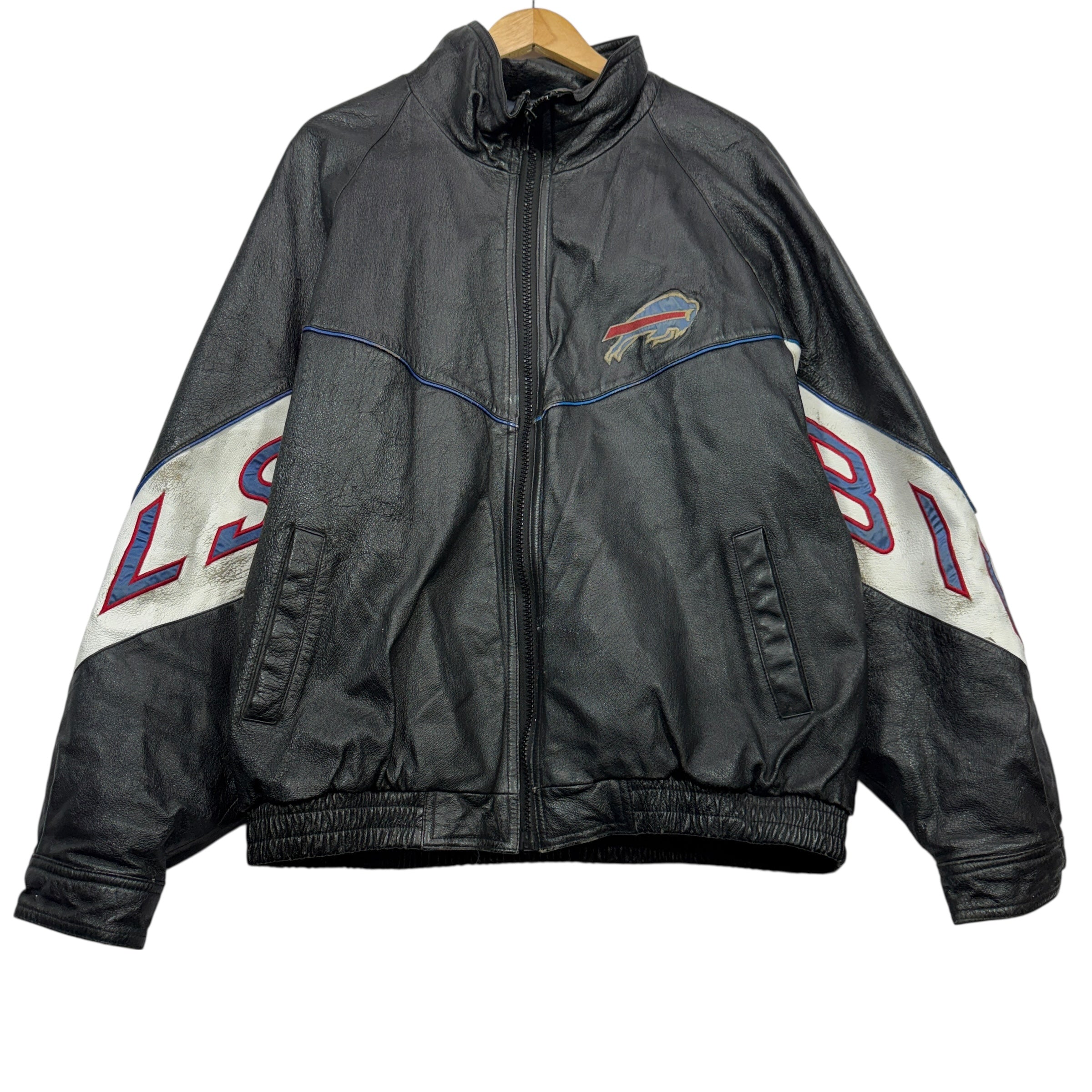 Vintage Buffalo Bills Leather Jacket XL