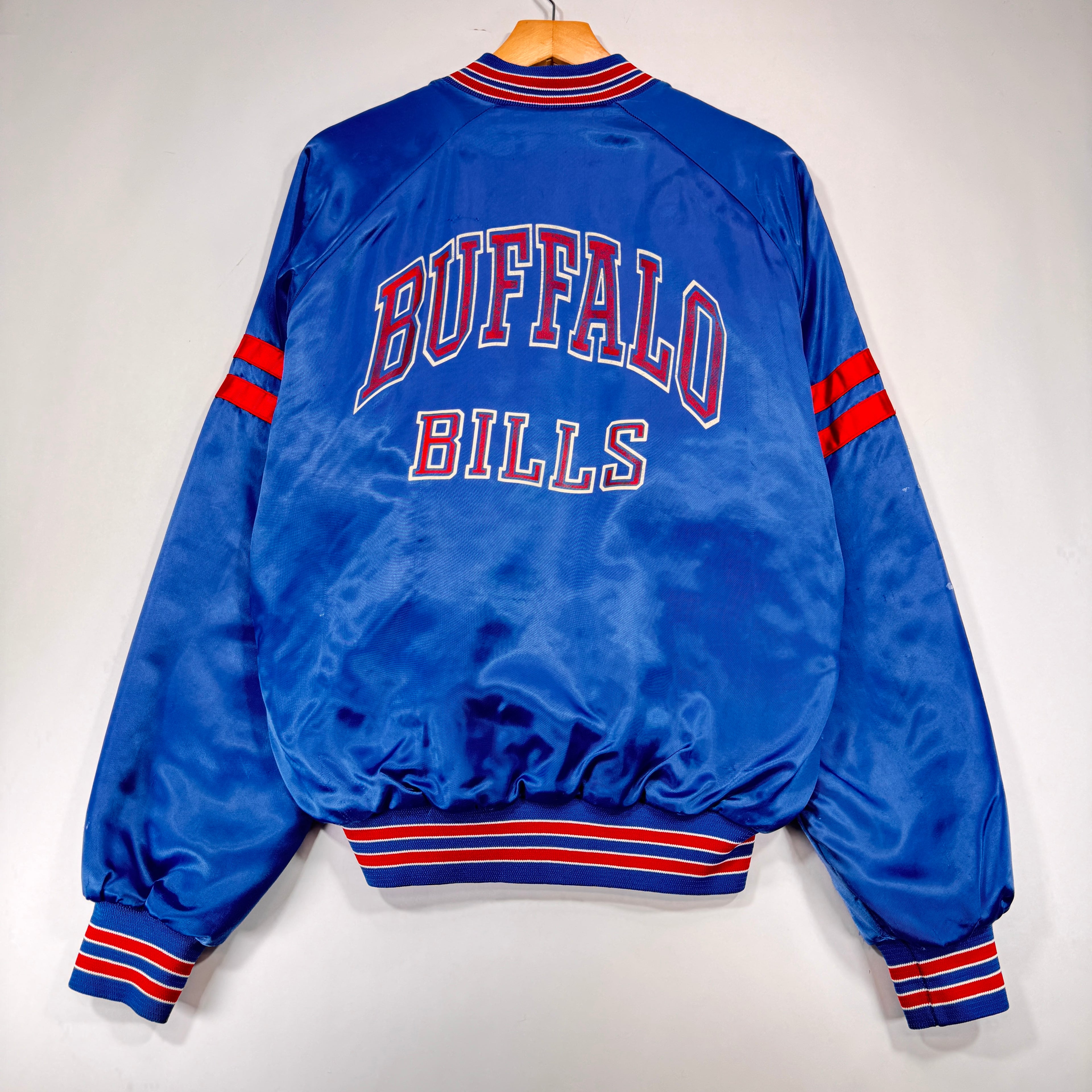 Vintage Buffalo Bills Chalk Line Satin Jacket Large