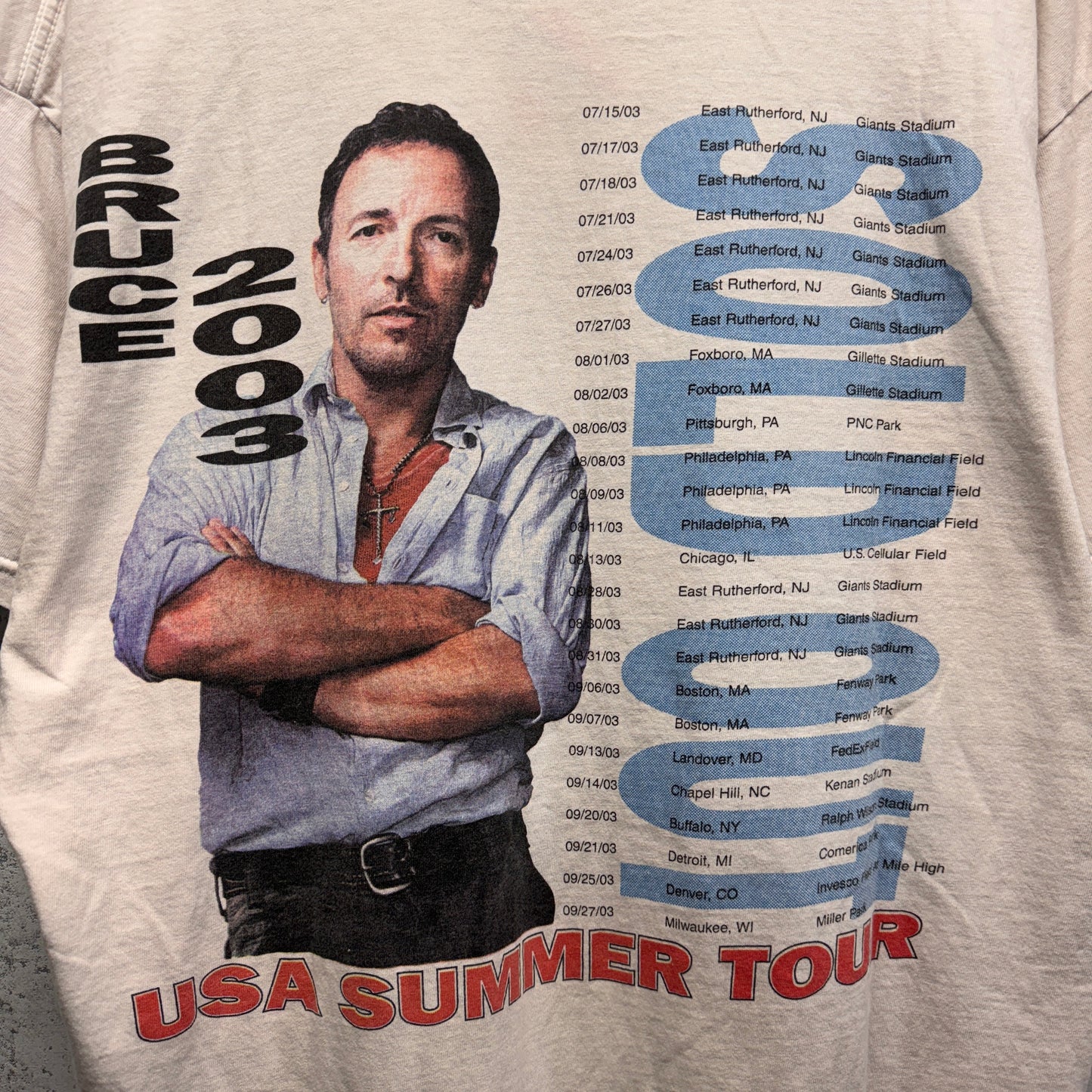 Vintage Bruce Springsteen 2003 Tour Shirt XL