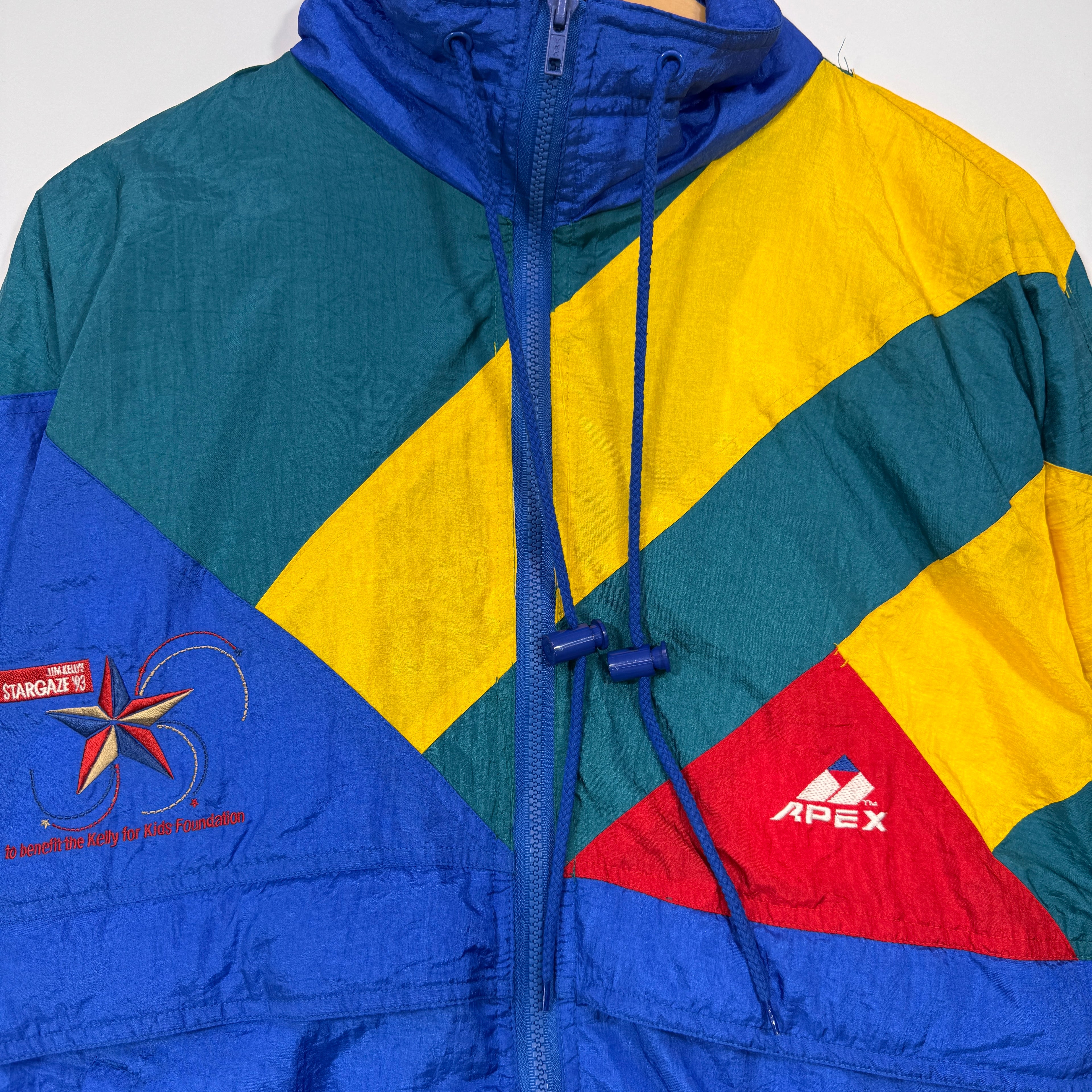 Vintage Buffalo Bills Jim Kelly Stargaze 1993 Windbreaker Jacket Medium