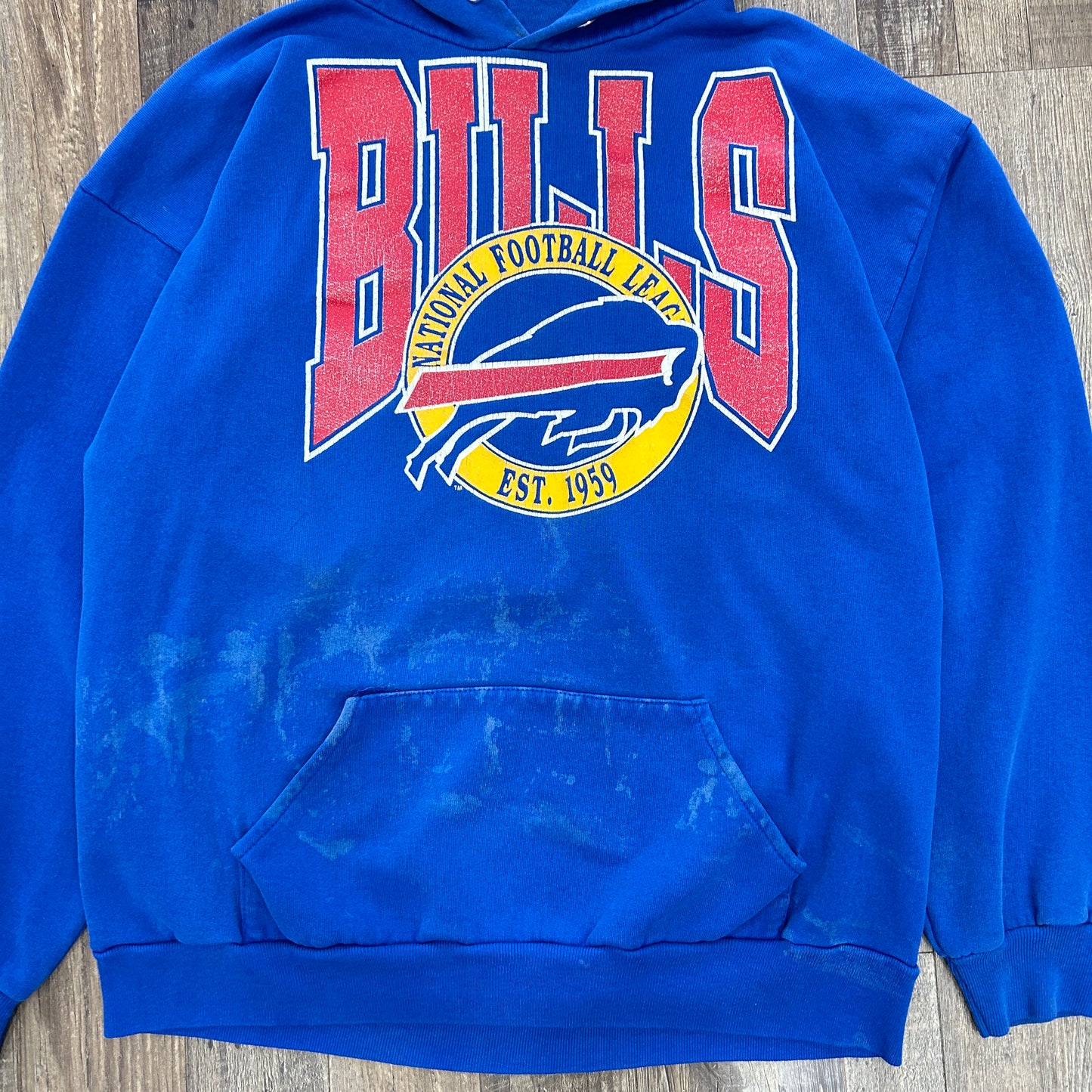 Vintage Buffalo Bills Hoodie Sweatshirt Size XL