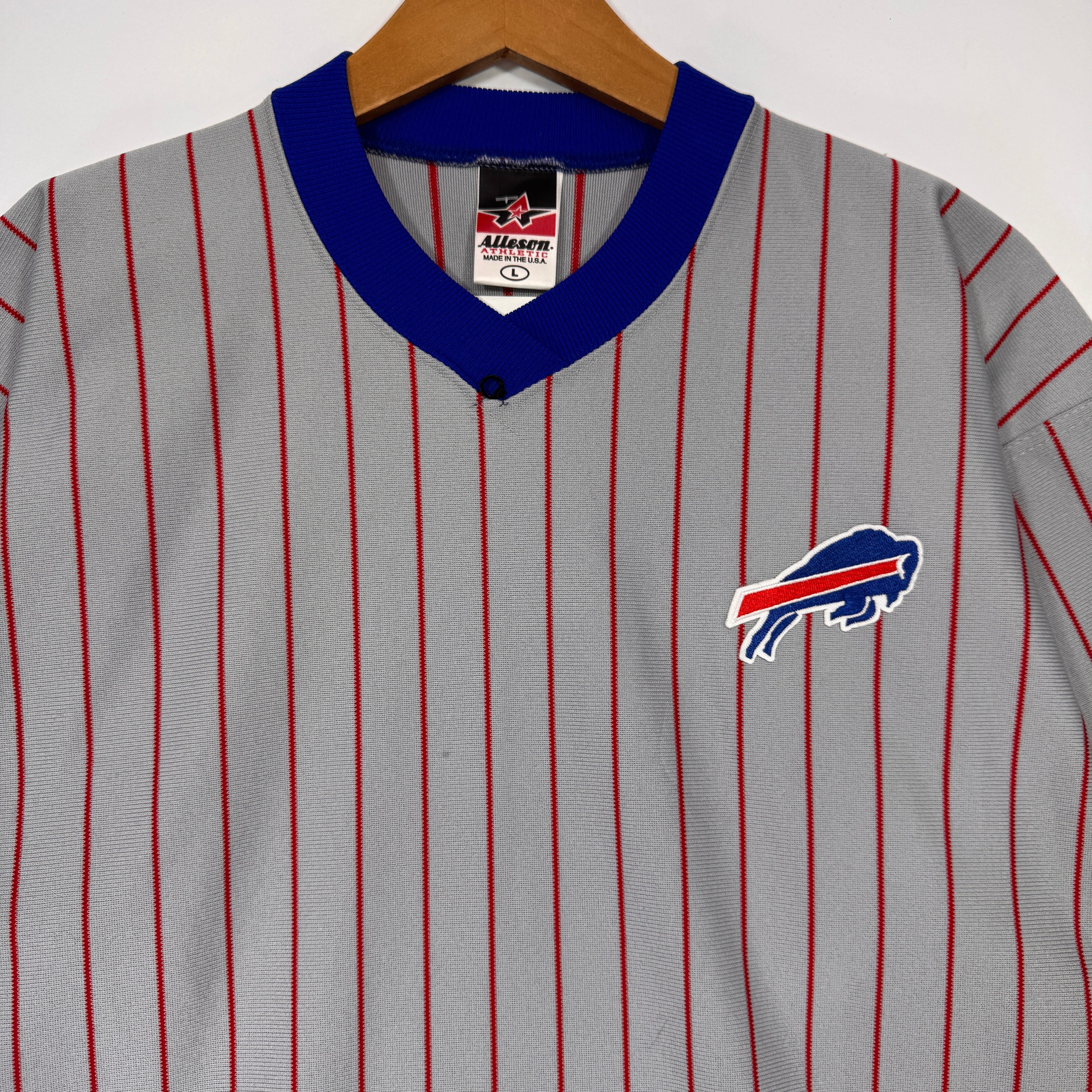Vintage Buffalo Bills Baseball Jersey Shirt XL