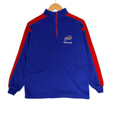 Vintage Buffalo Bills 1/4 Zip Fleece Sweatshirt Youth Large