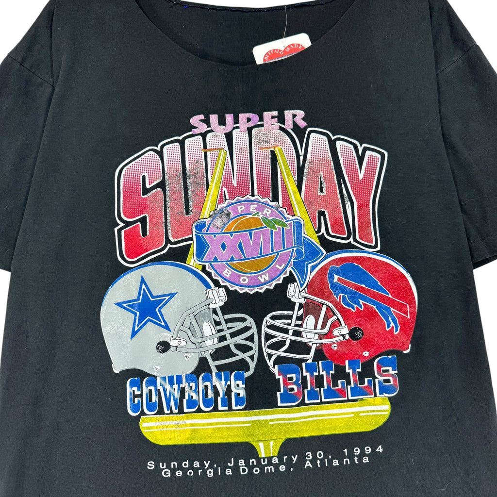 Vintage Buffalo Bills 1994 Super Bowl Chopped Shirt XL