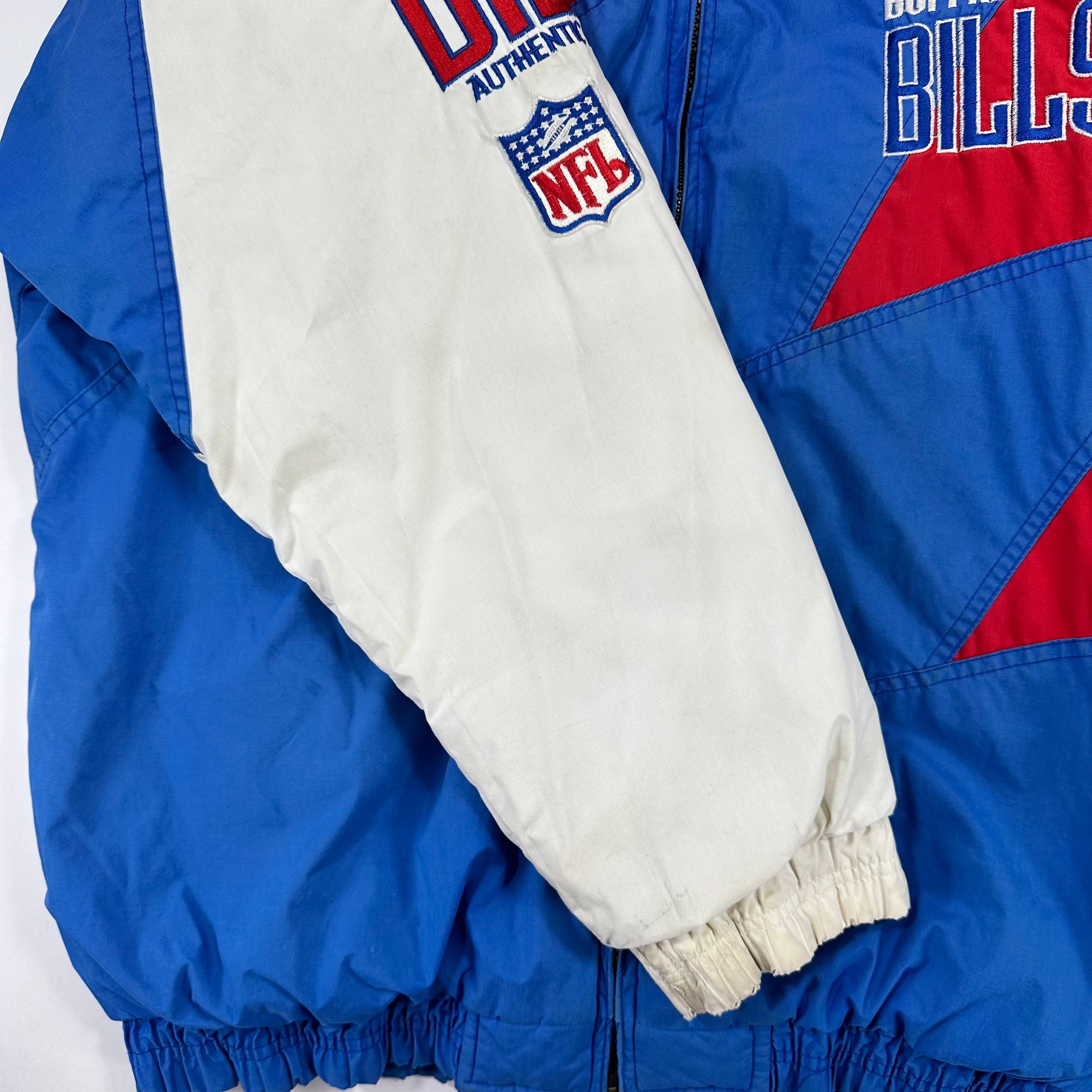 Vintage Buffalo Bills Shark Tooth Puffer Jacket Large