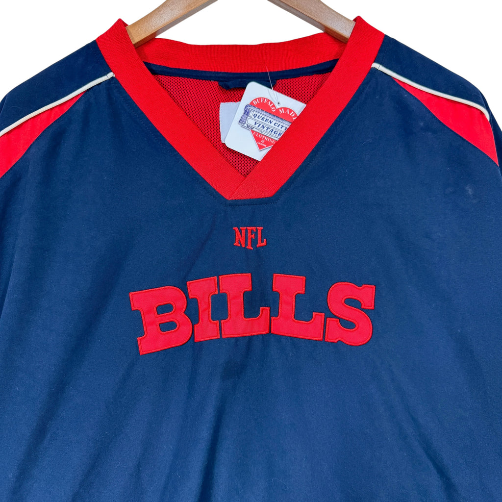 Vintage Buffalo Bills Pullover Windbreaker Jacket XXL