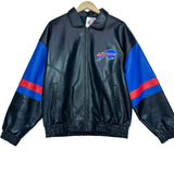 Vintage Buffalo Bills Vegan Leather Jacket Medium