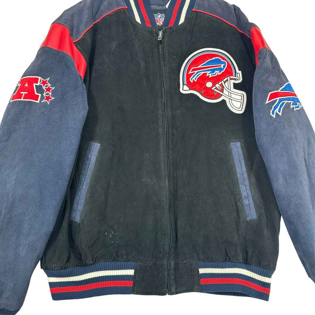 Vintage Buffalo Bills Suede Leather Jacket XL