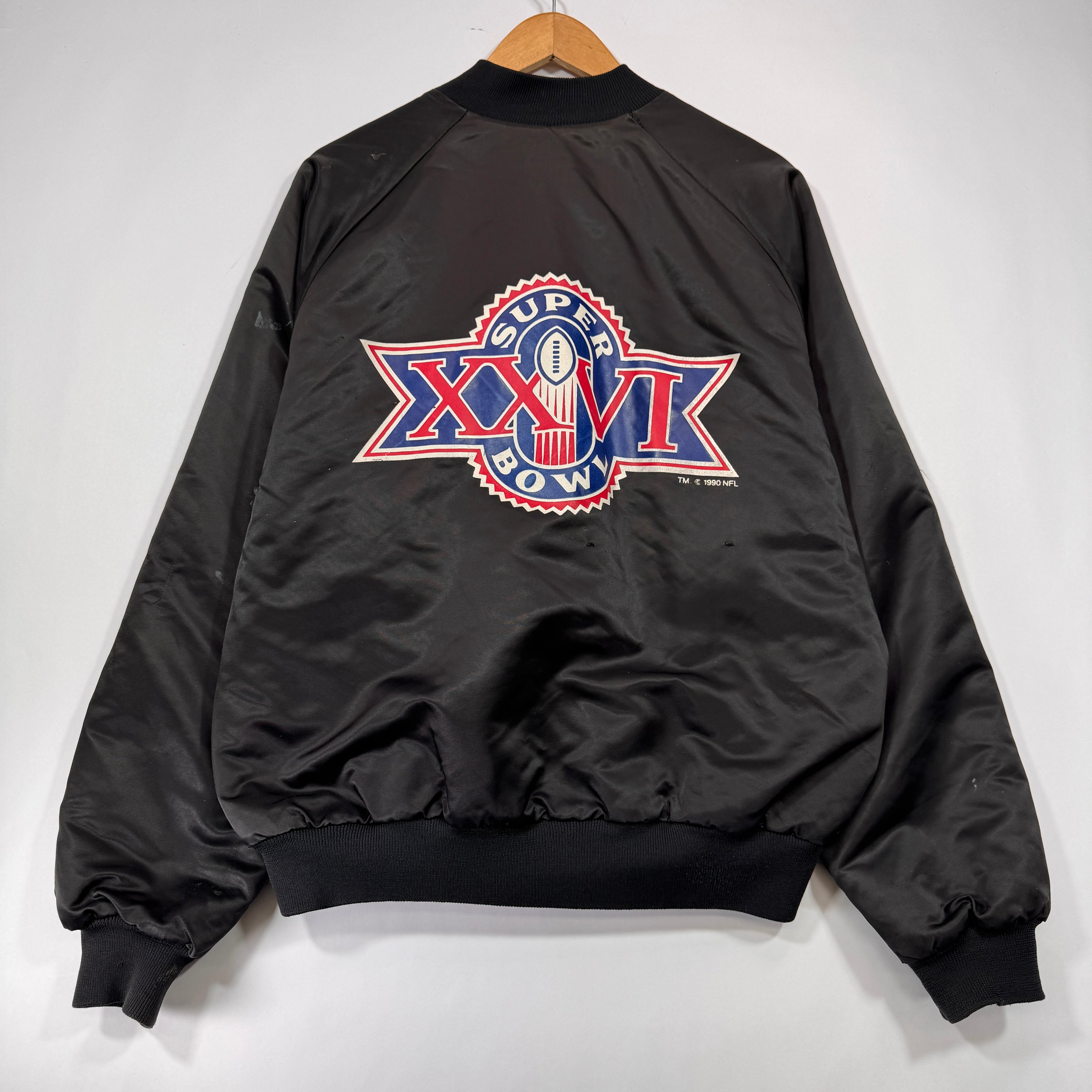 Vintage Buffalo Bills Super Bowl XXVI Satin Jacket Large